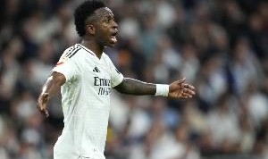 三亿-维尼修斯连续4场欧冠未能参与进球，个人自2021年以来最差