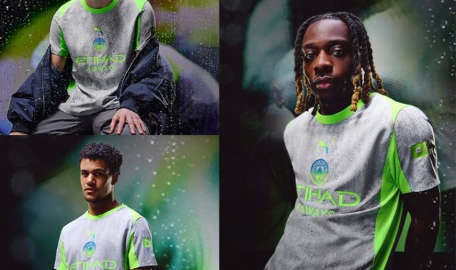 三亿百家乐-曼城官方发布新赛季第二客场球衣，灵感源自曼彻斯特的雨天